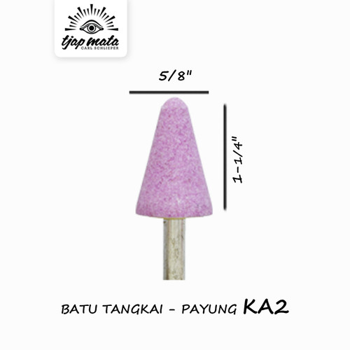 [EZM.0601617] TJAP MATA / CAP MATA Batu Tangkai / Mounted Stone (Model Payung) - KA2