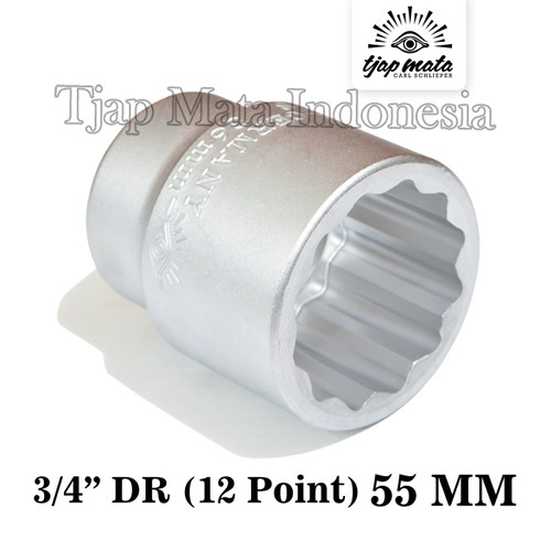 [EZM.0601621] TJAP MATA  / CAP MATA Socket 55 MM 3/4" DR - 12 Point