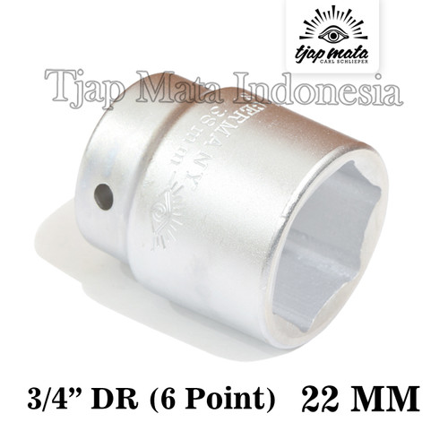 [EZM.0601142] TJAP MATA / CAP MATA Socket 22 MM 3/4" DR - 6 Point