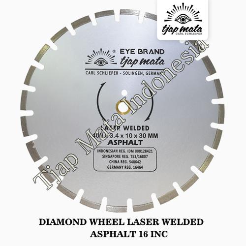 [EZM.0601149] TJAP MATA / CAP MATA Diamond Wheel Laser Welded Asphalt 16"