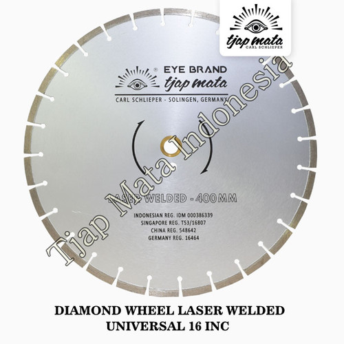 [EZM.0600975] TJAP MATA / CAP MATA Diamond Wheel Laser Welded Universal 16"