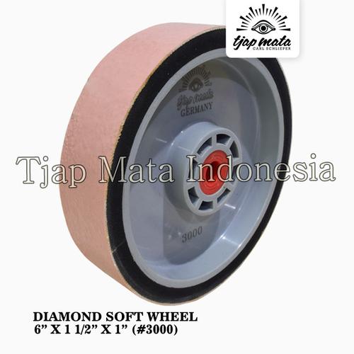 [EZM.0601154] TJAP MATA / CAP MATA Diamond Soft Wheel 6" X 1 1/2" X 1" Pink #3000