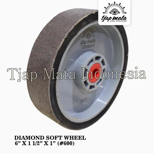 [EZM.0601156] TJAP MATA / CAP MATA Diamond Soft Wheel 6" X 1 1/2" X 1" Cokelat #600