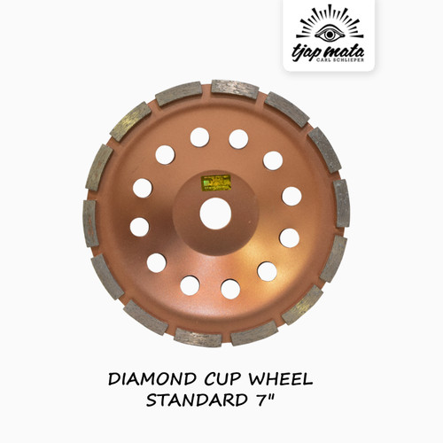 [EZM.0601186] TJAP MATA / CAP MATA Diamond Cup Wheel Standard 7"