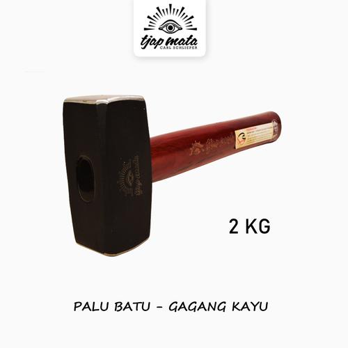 [EZM.0600674] TJAP MATA / CAP MATA Palu Batu Gagang Kayu 2 Kg