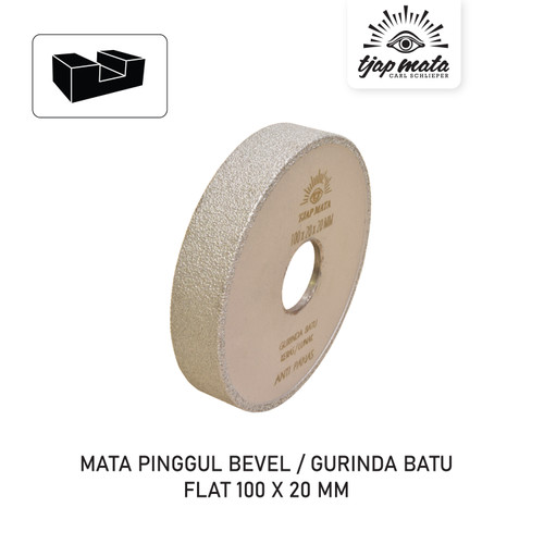 [EZM.0601200] TJAP MATA / CAP MATA Gurinda Batu Flat #60 100 X 20 MM