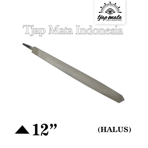 [EZM.0601659] TJAP MATA / CAP MATA Kikir Segi Tiga, (Tanpa Gagang - Halus) - 12"
