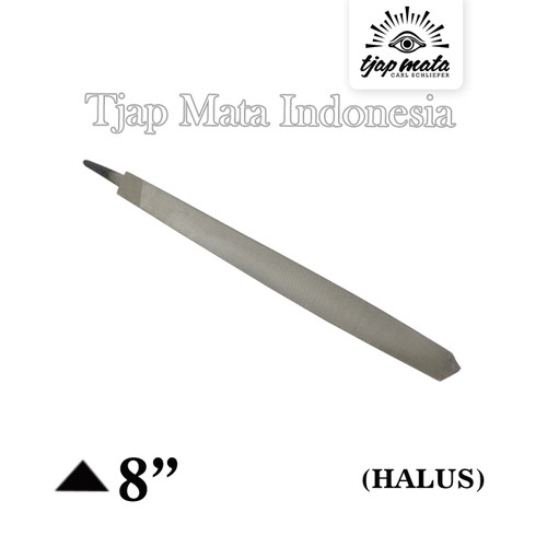[EZM.0601661] TJAP MATA / CAP MATA Kikir Segi Tiga, (Tanpa Gagang - Halus) - 8"