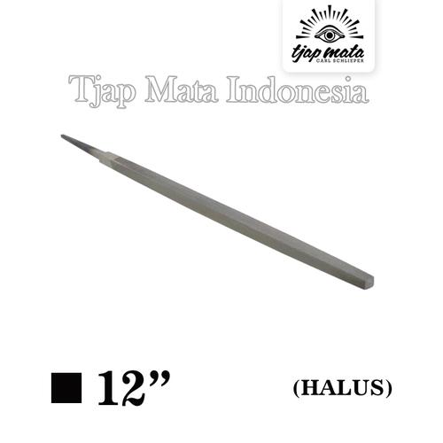 [EZM.0601211] TJAP MATA / CAP MATA Kikir Segi Empat (Halus) 12" Tanpa Gagang