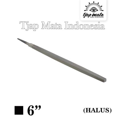 [EZM.0600751] TJAP MATA / CAP MATA Kikir Segi Empat (Halus) 6 " Tanpa Gagang