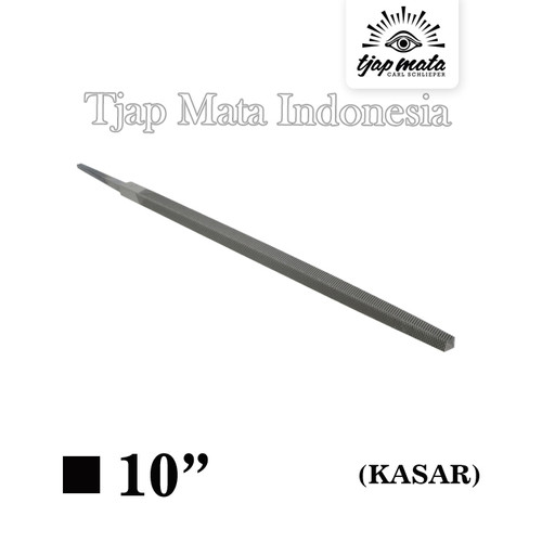 [EZM.0601215] TJAP MATA / CAP MATA Kikir Segi Empat (Kasar) 10" Tanpa Gagang