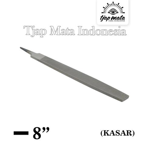 [EZM.0601223] TJAP MATA / CAP MATA Kikir Flat (Kasar) 8" Tanpa Gagang