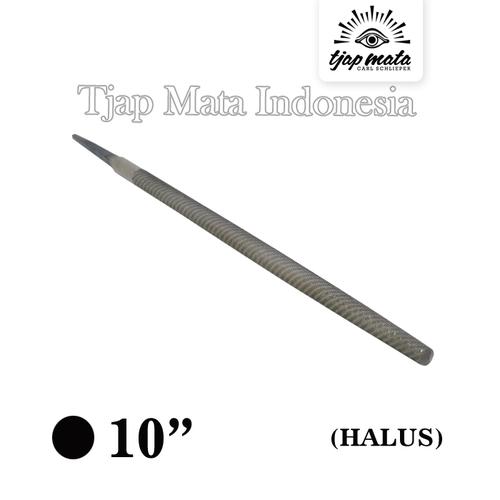 [EZM.0601226] TJAP MATA / CAP MATA Kikir Bulat (Halus) 10" Tanpa Gagang