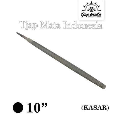 [EZM.0601228] TJAP MATA / CAP MATA Kikir Bulat (Kasar) 10" Tanpa Gagang