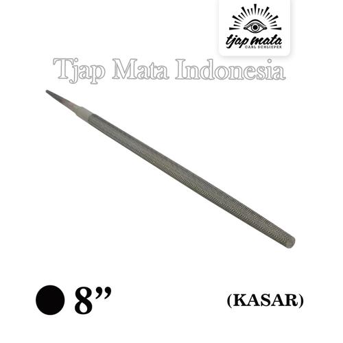 [EZM.0601229] TJAP MATA / CAP MATA Kikir Bulat (Kasar) 8 " Tanpa Gagang