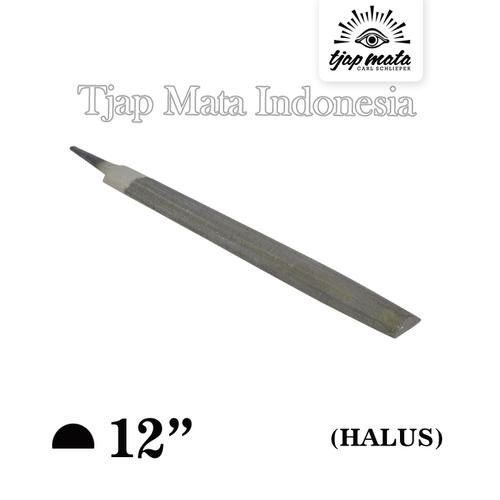 [EZM.0601231] TJAP MATA / CAP MATA Kikir 1/2 Bulat (Halus) 12" Tanpa Gagang
