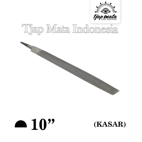 [EZM.0601236] TJAP MATA / CAP MATA Kikir 1/2 Bulat (Kasar) 10" Tanpa Gagang