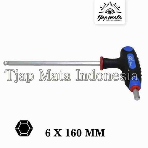 [EZM.0600789] TJAP MATA / CAP MATA Kunci L SNCM Gagang Karet - Ball Point 6 X 160 MM