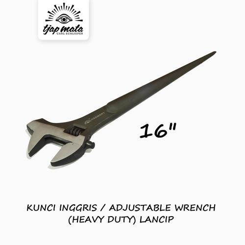 [EZM.0600883] TJAP MATA / CAP MATA Kunci Inggris / Adjustable Wrench Lancip 16" HD