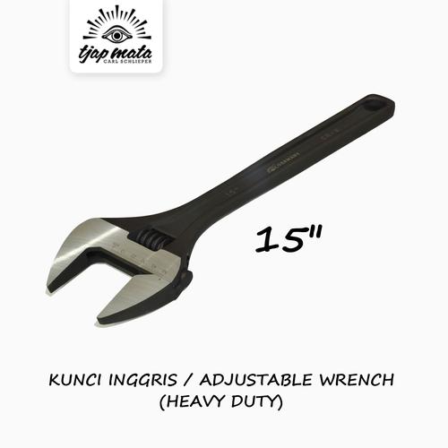 [EZM.0600885] TJAP MATA / CAP MATA Kunci Inggris / Adjustable wrench 15" Heavy Duty