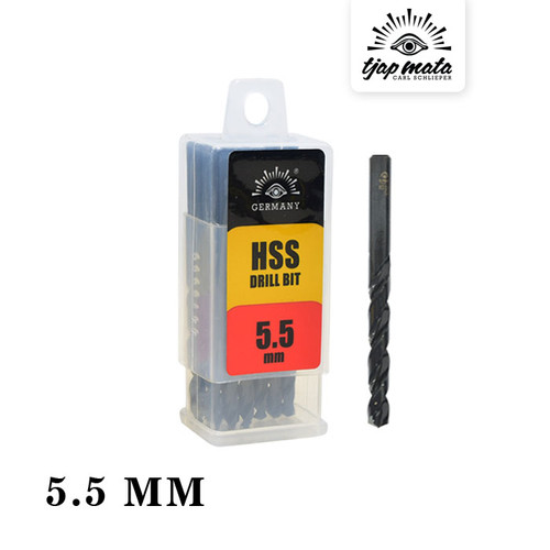[EZM.0601255] TJAP MATA / CAP MATA Mata Bor Besi / Drill Bits HSS 5.5 MM