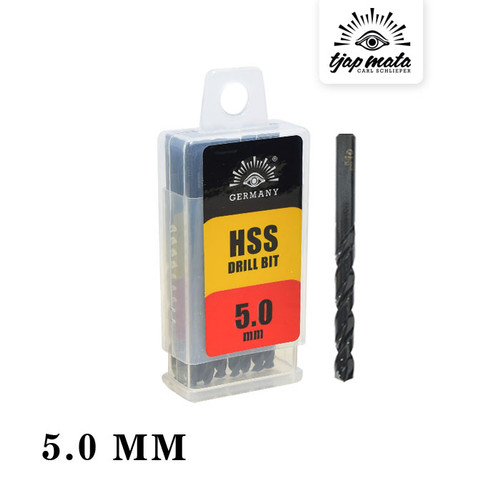 [EZM.0601256] TJAP MATA / CAP MATA Mata Bor Besi / Drill Bits HSS 5.0 MM