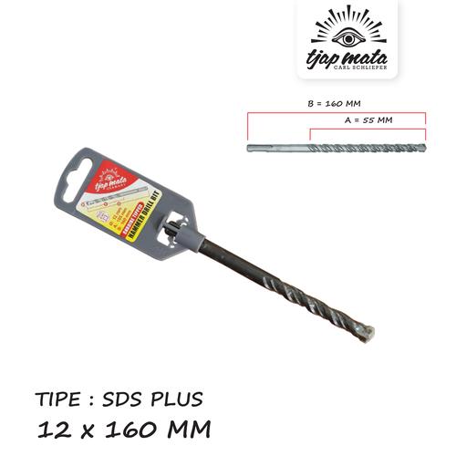 [EZM.0601272] TJAP MATA / CAP MATA Mata Bor Beton / Drill Bits SDS PLUS 12 X 160 MM