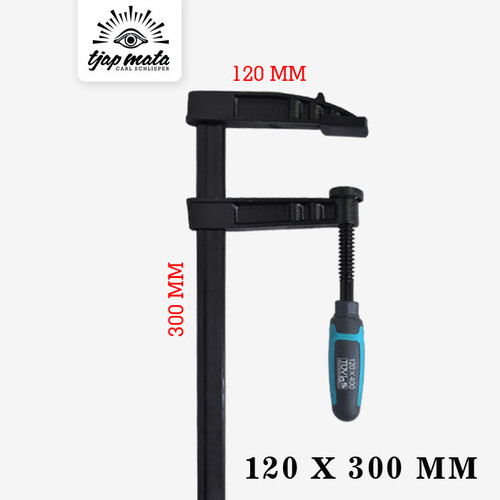 [EZM.0600900] TJAP MATA / CAP MATA Clamp F / Klem / Catok F Kayu 300 MM Regular