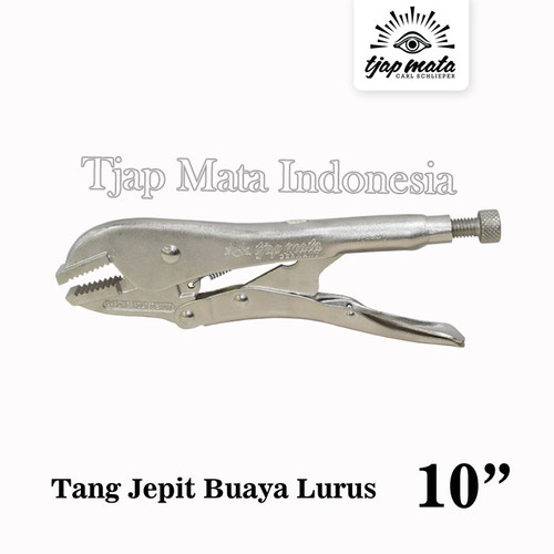 [EZM.0600921] TJAP MATA / CAP MATA Tang Jepit Buaya Lurus / Locking Plier 10"