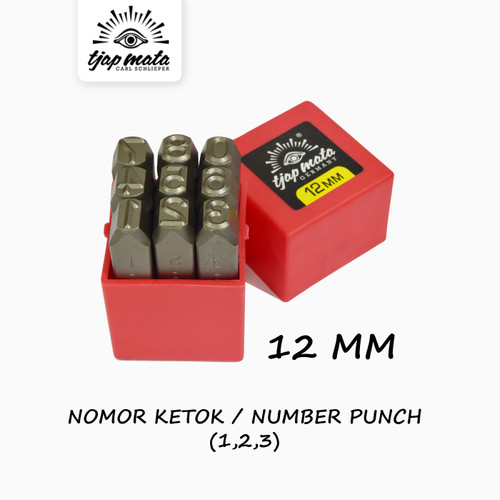 [EZM.0600927] TJAP MATA / CAP MATA Nomor / Angka Ketok / Number Punch 12 MM
