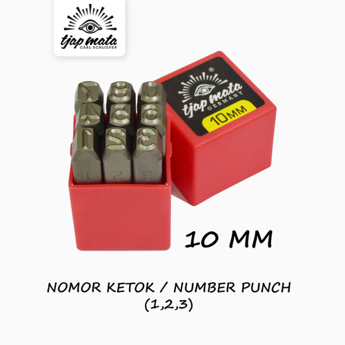 [EZM.0600928] TJAP MATA / CAP MATA Nomor / Angka Ketok / Number Punch 10 MM