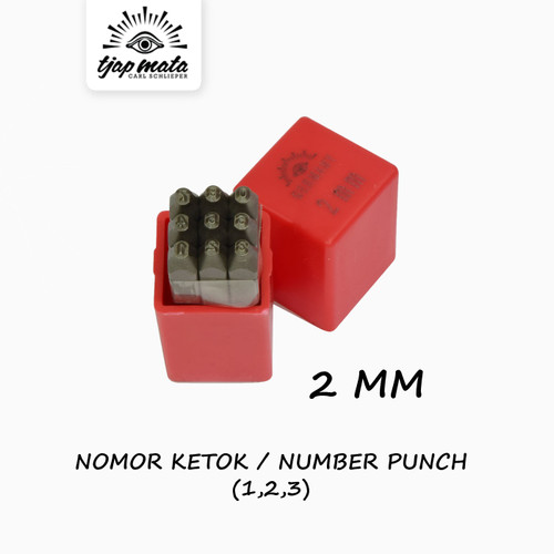 [EZM.0600934] TJAP MATA / CAP MATA Nomor / Angka Ketok / Number Punch 2 MM