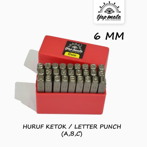[EZM.0600938] TJAP MATA / CAP MATA Huruf Ketok / Letter Punch 6 MM