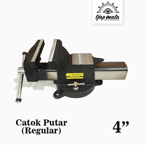 [EZM.0600943] TJAP MATA / CAP MATA Catok Besi Putar / Ragum / Bench Vise 4 "