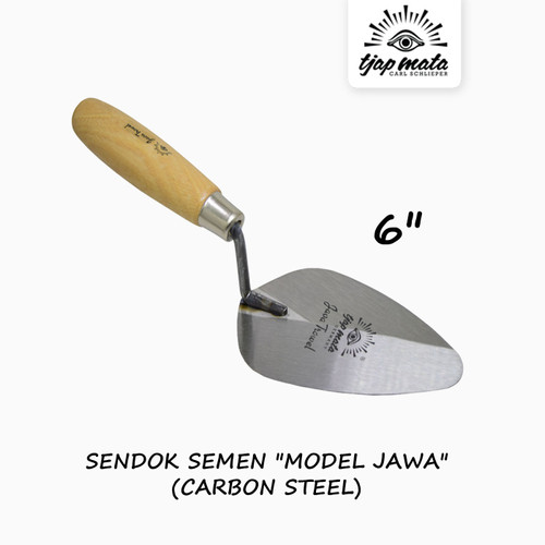 [EZM.0600954] TJAP MATA / CAP MATA Sendok / Cetok Semen Jawa 6" (Carbon Steel)