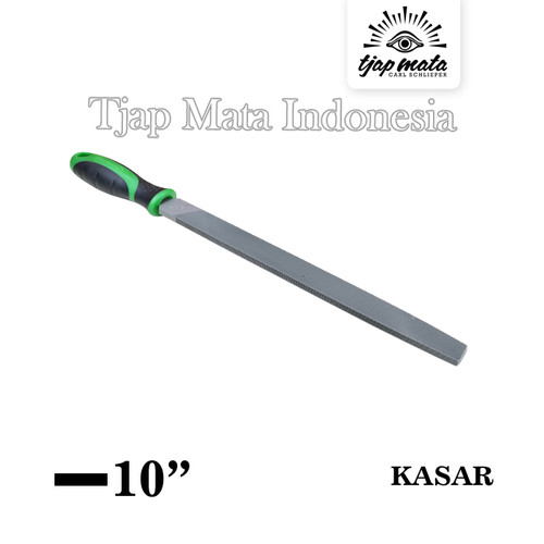 [EZM.0601298] TJAP MATA / CAP MATA Kikir Flat (Kasar) 10", Gagang Karet