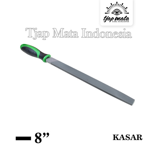 [EZM.0601299] TJAP MATA / CAP MATA Kikir Flat (Kasar) 8", Gagang Karet