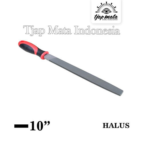 [EZM.0601302] TJAP MATA / CAP MATA Kikir Flat (Halus) 10", Gagang Karet