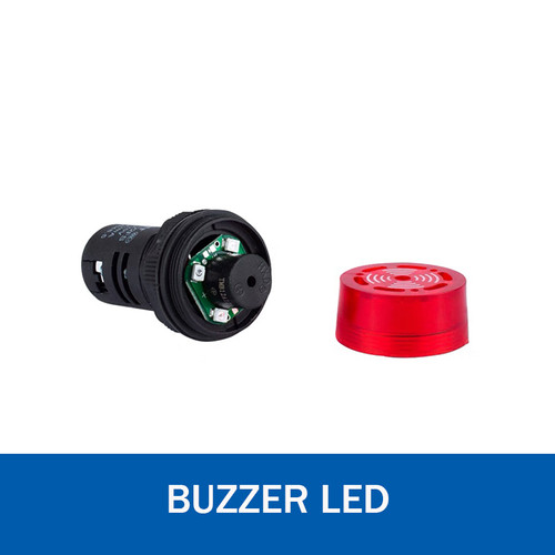 [EZM.6800013] Pilot Lamp Buzzer LED Flash and Beep AD16-22SM AC/ACDC 220V