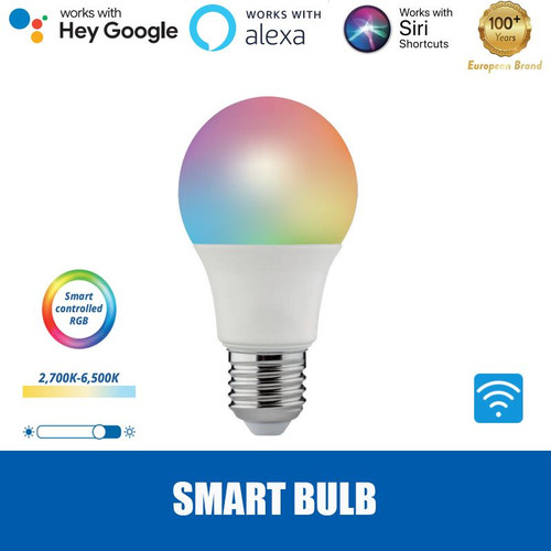 [EZM.6800021] Lampu Smart RGB + Tunable CCT bulb A60 8.5W WIFI