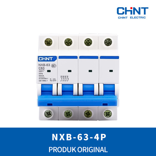 [EZM.6800107] MCB Chint NXB-63 4P 6kA (6A 10A 16A 20A 25A 32A 40A)