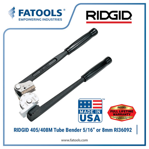 [EZM.0800056] RIDGID 36092 405/408M Tube Bender 5/16" or 8mm