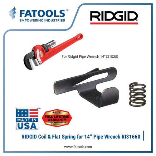 [EZM.0800067] RIDGID 31660 Coil & Flat Spring 14 for 31020 Pipe Wrench Per Kunci