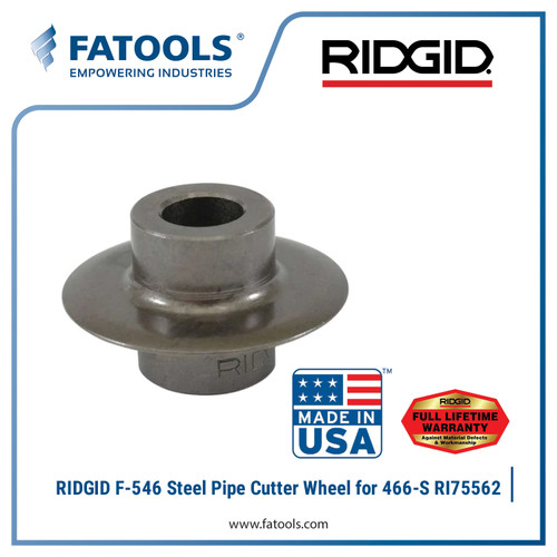 [EZM.0800082] RIDGID 75562 F-546 Steel Pipe Cutter Wheel 83080 83165 83150 83145