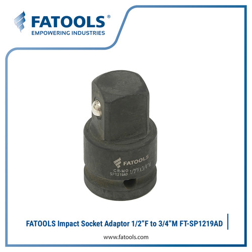 [EZM.0800086] FATOOLS SP1219AD Impact Socket Adaptor 1/2" F to 3/4" M Molybdenum