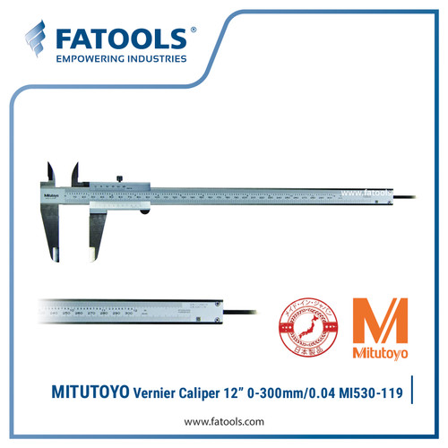 [EZM.0800100] MITUTOYO 530 119 Vernier Caliper 12" 0-300mm 0.04 Sigmat Jangka Sorong