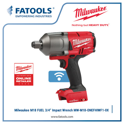[EZM.0800130] MILWAUKEE M18 ONEFHIWF34 3/4" Dr Impact Wrench Cordless Baterai 18V