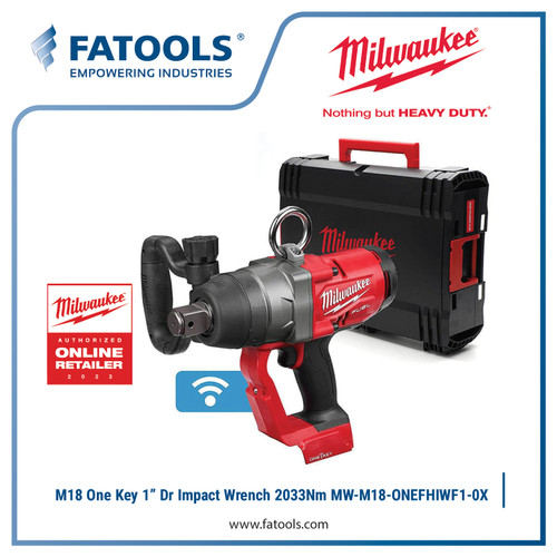 [EZM.0800122] MILWAUKEE ONEFHIWF1 M18 1" DR Impact Wrench 2033Nm Baterai Cordless