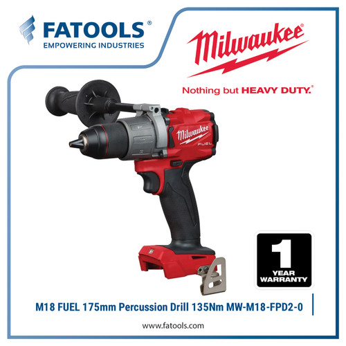 [EZM.0800147] Milwaukee FPD2 M18 FUEL 175mm Percussion Drill Cordless Bor 135Nm