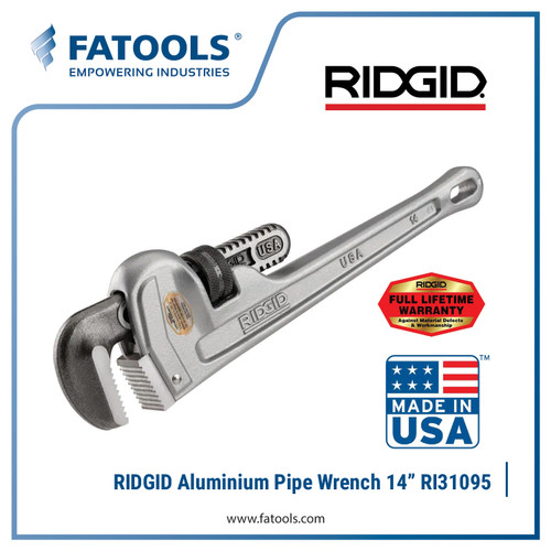 [EZM.0800141] RIDGID 31095 Aluminium Pipe Wrench 14" Kunci Pipa